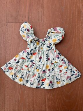 Quince Floral Ruffle Dress